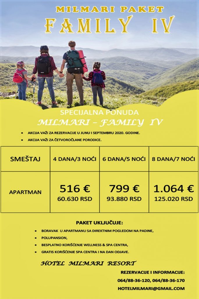 Milmari paket COUPLES, akcija za Jun i Septembar - HopNaKop Kopaonik