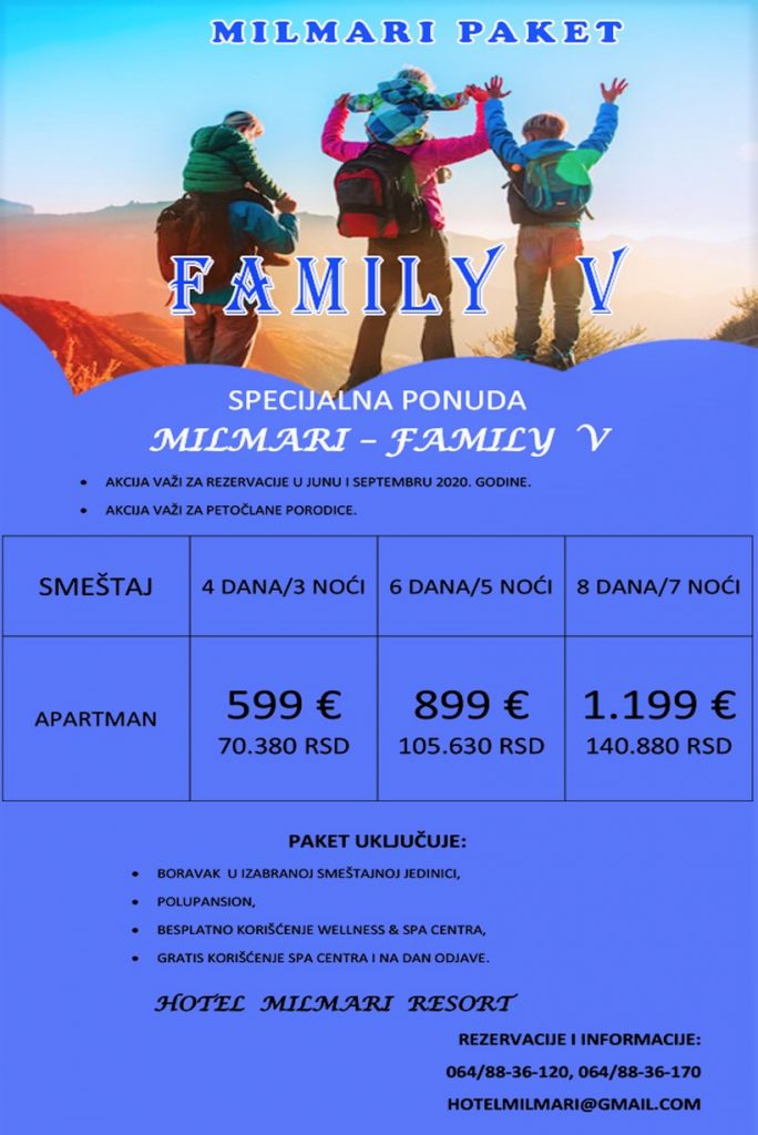 Milmari paket COUPLES, akcija za Jun i Septembar - HopNaKop Kopaonik